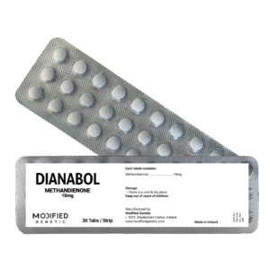 MODIFIED GENETIC DIANABOL : Classic steroid for powerful gaining and Bulking. 30 tab Strip