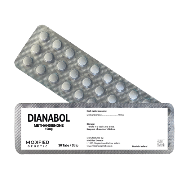 MODIFIED GENETIC DIANABOL : Classic steroid for powerful gaining and Bulking. 30 tab Strip